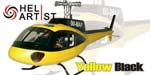 HA450AS3503 HA 450 AS 3503 - AS350 AS 350 Yellow Black Fiber Glass Fuselage