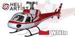 HA450AS3504 HA 450 AS 3504 - AS350 AS 350 Red White Fiber Fuselage