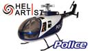 HA450BO001 HA 450 BO 001 - 450 BO105 BO 105 Fiber Glass Fuselage (Police)