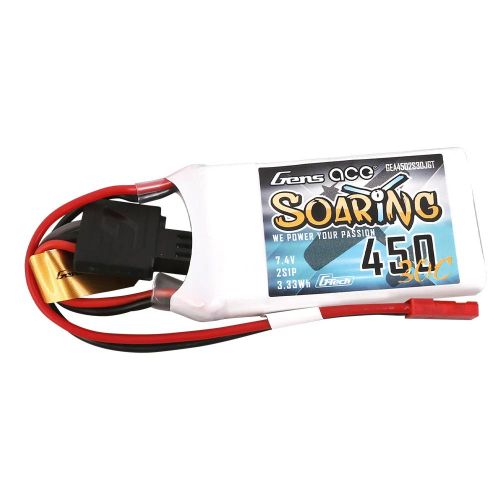 GEA4502S30JGT - Gens ace G-Tech Soaring 450mAh 7.4V 30C 2S1P Lipo Battery Pack GEA4502S30JGT GEA4502S30JGT - Gens ace G-Tech Soaring 450mAh 7.4V 30C 2S1P Lipo Battery Pack GEA4502S30JGT