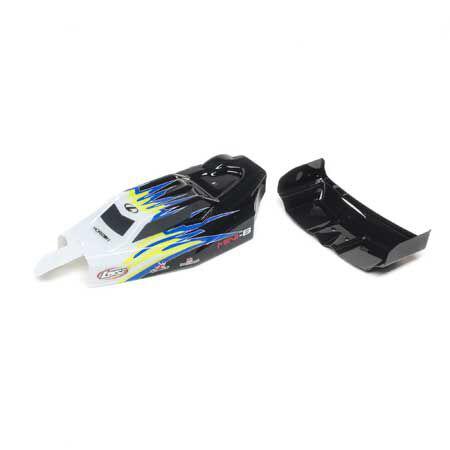 LOS210020 - Body & Wing. Black_White: Mini-B LOSI LOS210020 LOS210020 - Body & Wing. Black_White: Mini-B LOSI LOS210020