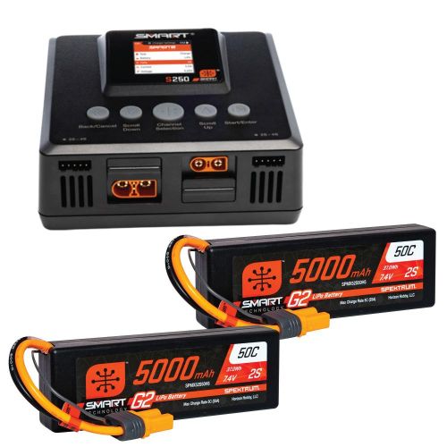 SPMXPSS500I - Smart Powerstage 4S Surface Bundle: (2) G2 5000mAh 2S LiPo I Spektrum SPMXPSS500I SPMXPSS500I - Smart Powerstage 4S Surface Bundle: (2) G2 5000mAh 2S LiPo I Spektrum SPMXPSS500I
