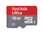 0439-ETC - SanDisk Ultra microSDHC UHS-I 16GB - Class 10 inkl. Adapter