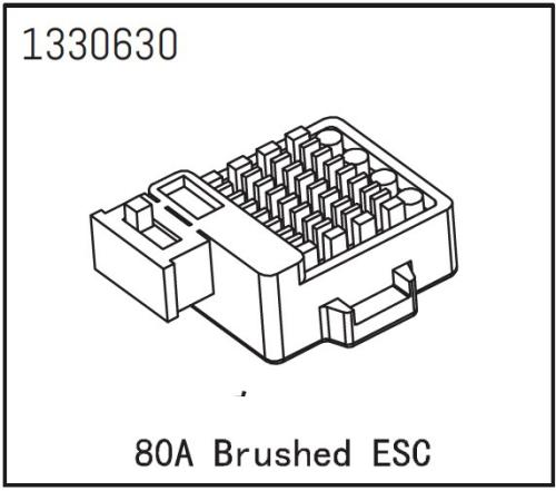 AB-1330630 - Brushed Fahrtenregler 80A - Yucatan Absima AB-1330630