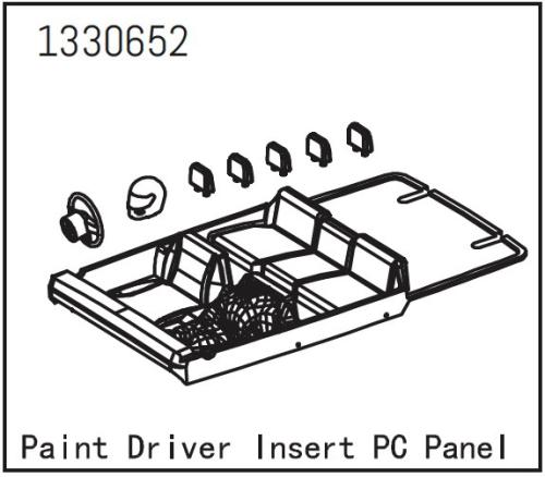 AB-1330652 - PC Fahrereinsatz lackiert - Yucatan Absima AB-1330652