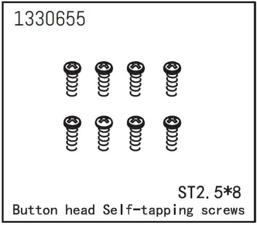 AB-1330655 - Flachkopfschraube selbstschneidend ST2.58 Absima AB-1330655