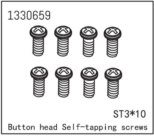 AB-1330659 - Flachkopfschraube selbstschneidend ST310 Absima AB-1330659