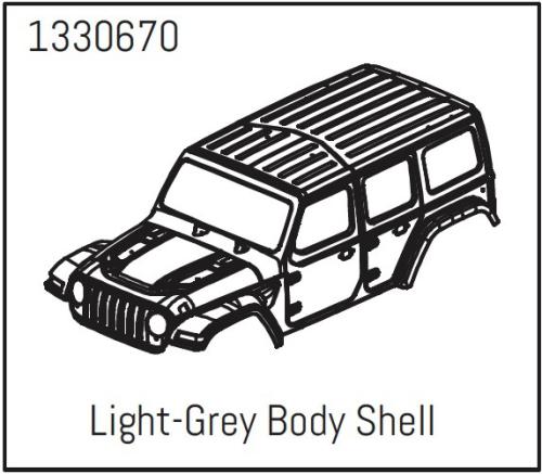 AB-1330670 - PC Karosserie Hellgrau - Yucatan Absima AB-1330670