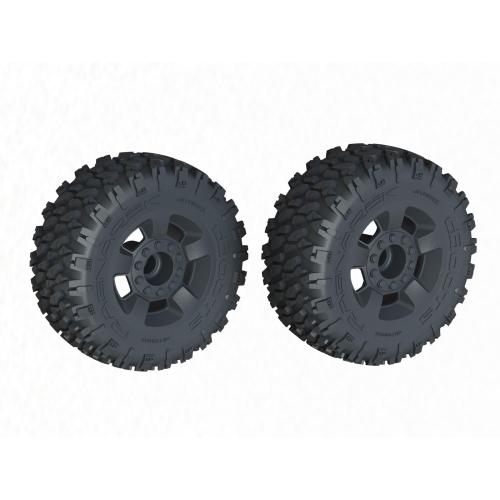 ARA-1383 - dBoots Ragnarok MT Reifensatz geklebt. schwarz ARRMA ARA-1383