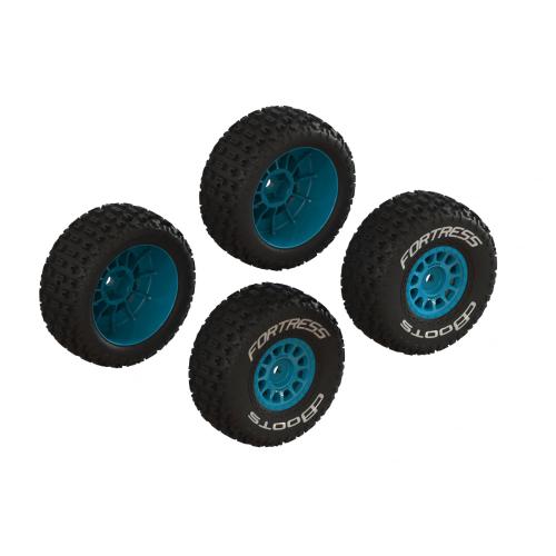 ARA-1571 - dBoots FORTRESS Glued Tire Set. Blue (2 Pairs) ARRMA ARA-1571