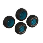 ARA-1571 - dBoots FORTRESS Glued Tire Set. Blue (2 Pairs)