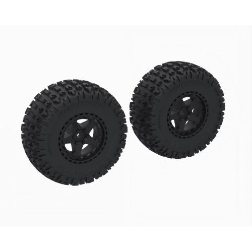 ARA-1616 - DBOOTS FORTRESS SC Tire Set Glued. Schwarz ARRMA ARA-1616