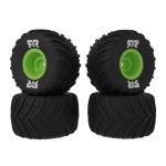 ARA-2610 - dBoots Chevron MT Tire Set Glued. Green (2 Pairs): GROM