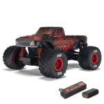ARA2137T1 - 1_16 QUAKE GROM 4X4 RTR Brushed Monster Truck. Red