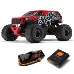 ARA3230ST2 - 1_10 GORGON 4X2 MEGA 550 Brushed Monster Truck RTR with Battery & Charger. Red