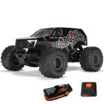 ARA3230ST3 - 1_10 GORGON 2WD RTR Brushed Monster Truck (Battery & Charger Included). Gun Metal