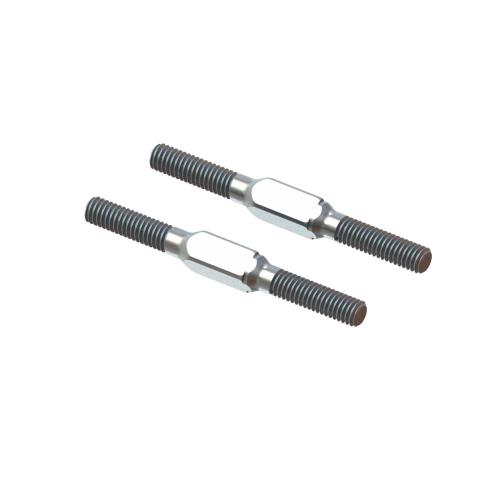 ARA340176 - Steel Turnbuckle. M4x45mm Silver (2): EXB ARRMA ARA340176