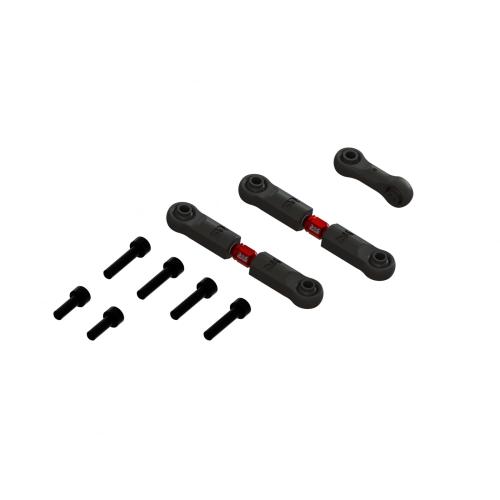 ARA340217 - Aluminum Adjustable Steering Links Set B: GROM ARRMA ARA340217