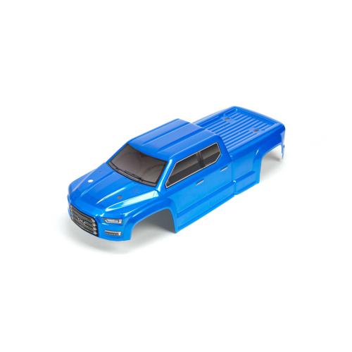 ARA402283 - 1_10 Painted and Trimmed Body with Decals. Blue: BIG ROCK CREW CAB 4X4 ARRMA ARA402283
