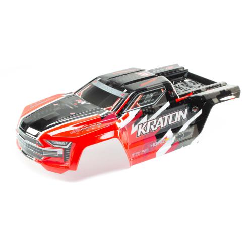 ARA406156 - 1_8 Painted Body with Decals. Red: KRATON 6S BLX ARRMA ARA406156
