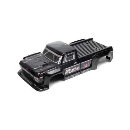 ARA406160 - 1_8 Painted Decaled Trimmed Body. Black : Outcast 6S BLX ARRMA ARA406160