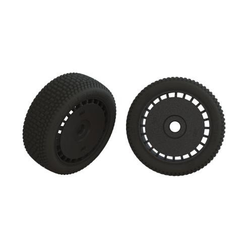 ARA550098 - dBoots Exabyte Glued Tire Set. Black (2) ARRMA ARA550098