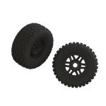 ARA550110 - dBoots FORTRESS LP Tire Set Glued Black (2)