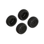 ARA550114 - dBoots 2-HO Tire Set Glued (Black) (2 Pairs)