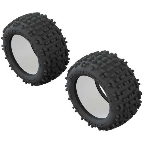 ARAC9435 - 1_10 dBoots Backflip LP Front_Rear 3.8 Tire & Inserts (2) ARRMA ARAC9435