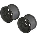 ARAC9466 - 1_10 MT Front_Rear 3.8 Wheels. 17mm Hex. Black (2)