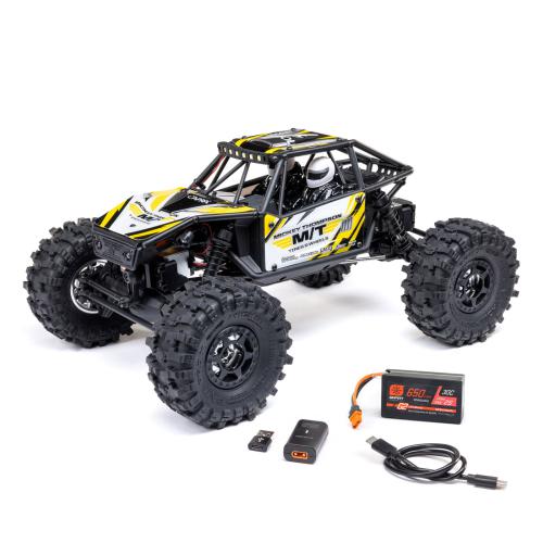 AXI-1750T2 - 1_18 UTB18 Capra 4WS 4WD Trail Buggy RTR with Battery & Charger. Yellow Axial AXI-1750T2