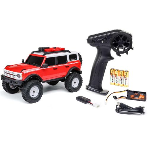 AXI00006V2T6 - 1_24 SCX24 Ford Bronco Heritage Edition 4X4 RTR Brushed Rock Crawler. rot Axial AXI00006V2T6