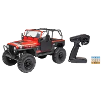 AXI03008V2T1 - SCX10 III Jeep CJ-7 4X4 RTR Rock Crawler mit Brushed. rot 1:10