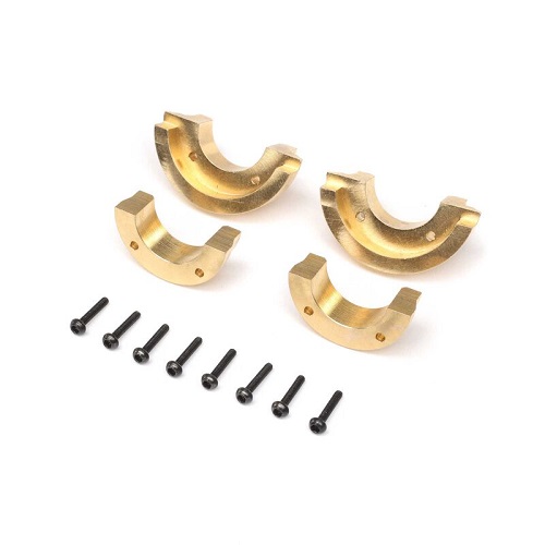 AXI302004 - Knuckle Weights. Brass 5.2g_9.2g (4): SCX24. AX24 Axial AXI302004