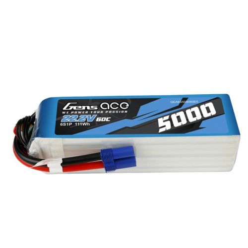 B-60_120C-5000-6S1P - LIPO 5000mAh 60C 22.2V_GENS ACE B-60_120C-5000-6S1P