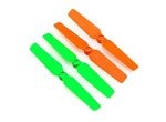 BLH7715 - 3D-Propellers (4pcs Set) orange_green - 200 QX