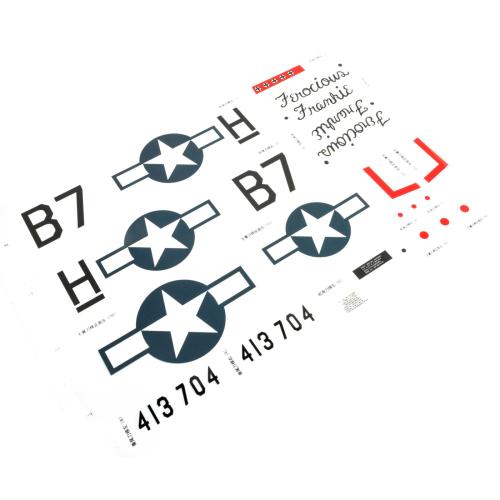 EFL-1740 - Decal Sheet: P-51 1.0m E-flite EFL-1740