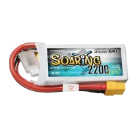GEA22002S20X6 - Gens Ace Soaring 2200 mAh 2S 20C 7.4 V LiPo