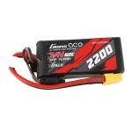 GEA222S60X6GT - Gens ace 2200mAh 7.4V 60C 2S1P Lipo Battery With XT60 Plug