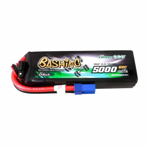 GEA503S60E5GT - Gens ace 5000mAh 11.1V 3S1P 60C Lipo Battery with EC5 Plug GEA503S60E5GT