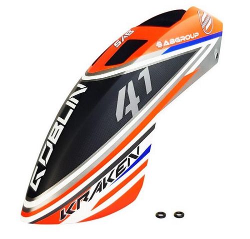 H2043-S - SAB CARBON HAUBE ORANGE BLAU - KRAKEN S 700 H2043-S