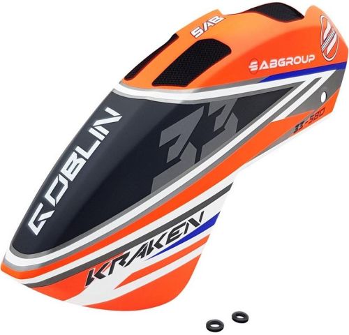 H2101-S - SAB CARBON HAUBE ORANGE _ BLAU - KRAKEN 580 H2101-S