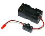 HRC9271AS - Batteriehalterung - AA - 4 Zellen - Square - mit BEC Stecker und Schalter