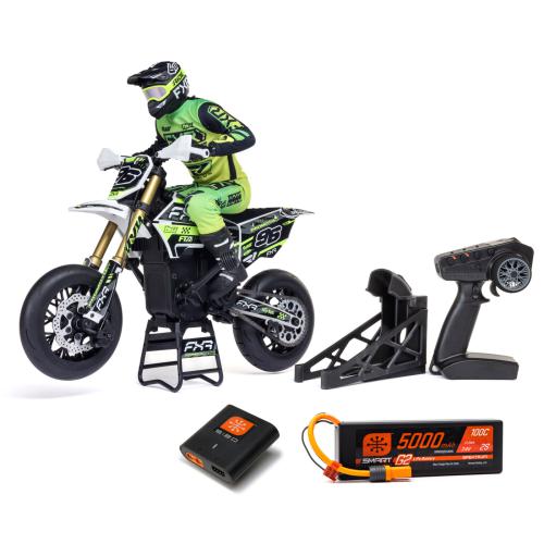 LOS-2310 - 1_4 Promoto-SM FXR Supermoto Motorrad RTR. weiSz LOSI LOS-2310