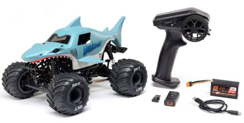 LOS01026T3 - 1_18 Mini LMT Megalodon 2S 4X4 RTR Brushed Monster Truck. Blau LOSI LOS01026T3