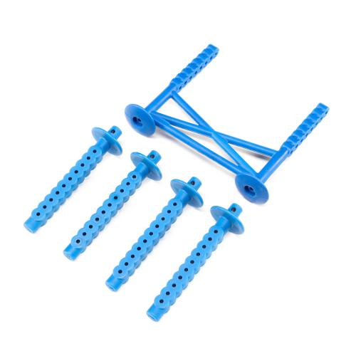 LOS241051 - Rear Body Support and Body Posts. Blue: LMT LOSI LOS241051