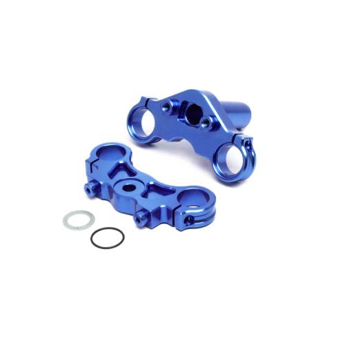 LOS364003 - Aluminum Triple Clamp Set. Blue: PM-MX LOSI LOS364003