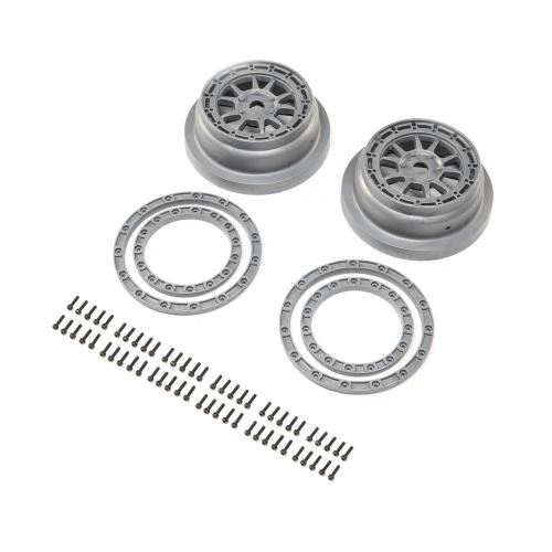 LOS43029 - Beadlock Wheel and Ring Set (2): SBR 2.0 LOSI LOS43029