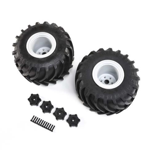 LOS43034 - Mounted Monster Truck Tires. Left_Right: LMT LOSI LOS43034