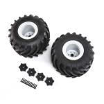 LOS43034 - Mounted Monster Truck Tires. Left_Right: LMT